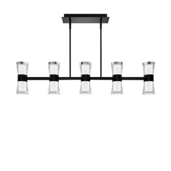 Hourglass LED Pendant in Black (34|PD-91536-30-BK)