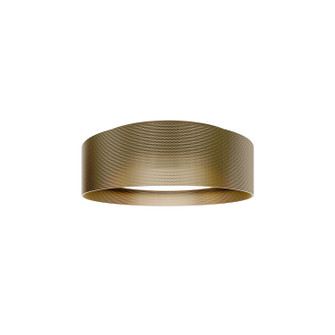 Grille LED Flush Mount in Aged Brass (34|FM-57518-40-AB)