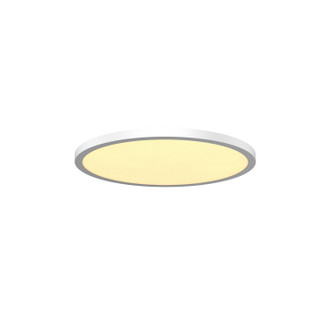 Round LED Flush Mount in White (34|FM-252124-CS-WT)