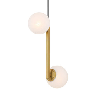 Curven Two Light Pendant in Legacy Brass (7|3745-732)