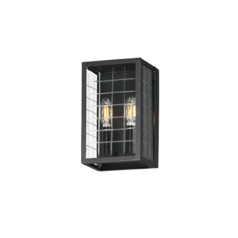 Magnus Two Light Outdoor Wall Sconce in Black (16|30691CLBK)