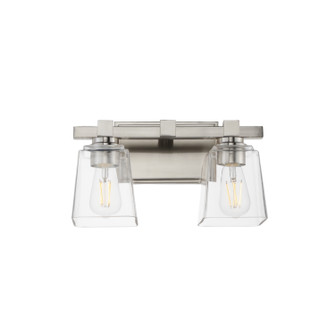 Cubos Two Light Wall Sconce in Satin Nickel (16|21382CLSN)