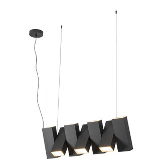 Domino LED Linear Pendant in Black (347|LP17435-BK-UNV)