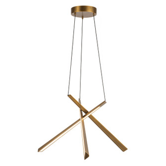 Lex LED Chandelier in Vintage Brass (347|CH68127-VB-UNV)