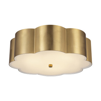 Blossom Three Light Flush Mount in Brushed Gold (452|FM603314BG)