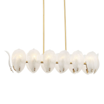 Orchid 14 Light Island Pendant in Legacy Brass (29|N2217-732)
