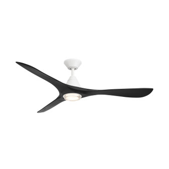 Carve 60''Ceiling Fan in Matte White/Matte Black (441|FR-D2504-60L-MW/MB)