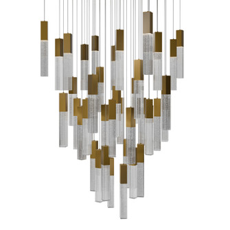 Cinema LED Pendant in Aged Brass (281|PD-30841S-AB)