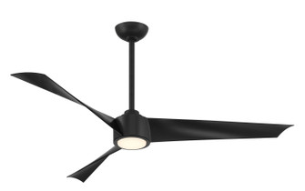 Pike 56''Ceiling Fan in Coal Black (15|F774L-CL)