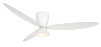 Hourglass 58''Ceiling Fan in Flat White (15|F468L-WHF)