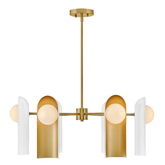 Zuri LED Chandelier in Lacquered Brass (531|84236LCB-SO)