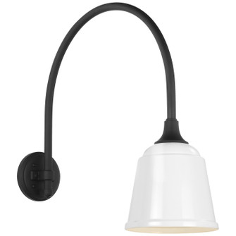 Academy Barn Light LED Barn Light in Matte Black (268|TOB 2815MBK/S5-WHT)
