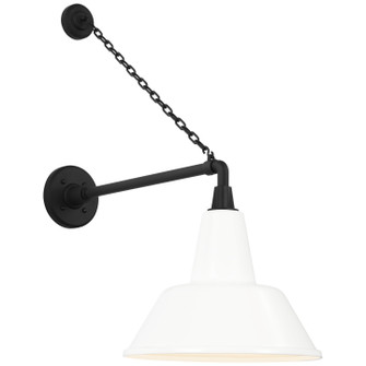 Academy Barn Light LED Barn Light in Matte Black (268|TOB 2813MBK/S1-WHT)