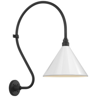 Academy Barn Light LED Barn Light in Matte Black (268|TOB 2805MBK/S11-WHT)