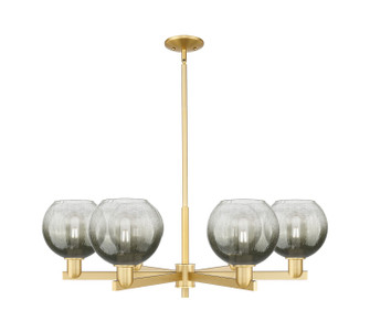 Arcadia Six Light Chandelier in Satin Gold (405|716-6CR-SG-G483-8SL)