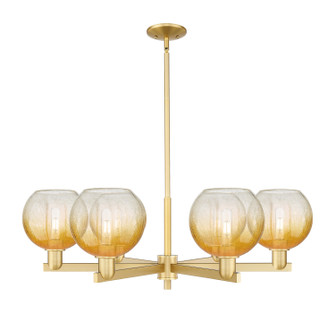 Arcadia Six Light Chandelier in Satin Gold (405|716-6CR-SG-G483-8AM)