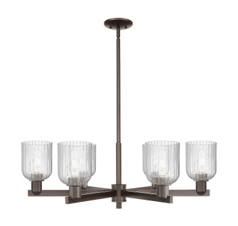 Arcadia Six Light Chandelier in Oil Rubbed Bronze (405|716-6CR-OB-G559-5SDY)