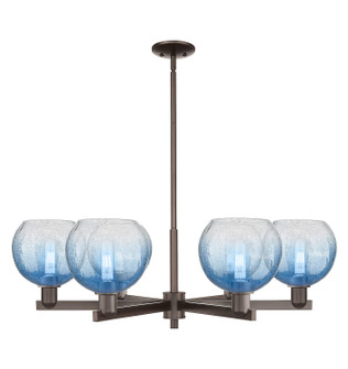 Arcadia Six Light Chandelier in Oil Rubbed Bronze (405|716-6CR-OB-G483-8SB)