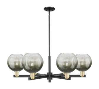 Arcadia Six Light Chandelier in Black Antique Brass (405|716-6CR-BAB-G483-8SL)
