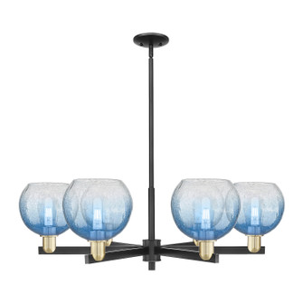 Arcadia Six Light Chandelier in Black Antique Brass (405|716-6CR-BAB-G483-8SB)