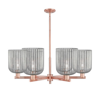 Arcadia Six Light Chandelier in Antique Copper (405|716-6CR-AC-G559-8SM)