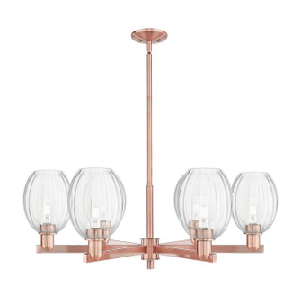 Arcadia Six Light Chandelier in Antique Copper (405|716-6CR-AC-G459-6CL)