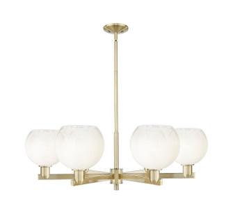 Arcadia Six Light Chandelier in Antique Brass (405|716-6CR-AB-G483-8OP)
