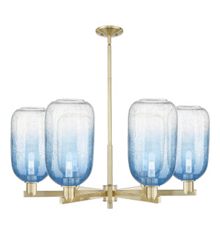 Arcadia Six Light Chandelier in Antique Brass (405|716-6CR-AB-G482-7SB)