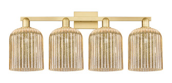 Arcadia Four Light Bath Vanity in Satin Gold (405|716-4W-SG-G559-8ME)