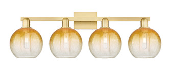 Arcadia Four Light Bath Vanity in Satin Gold (405|716-4W-SG-G483-8AM)