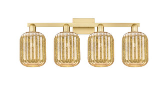 Arcadia Four Light Bath Vanity in Satin Gold (405|716-4W-SG-G460-7ME)