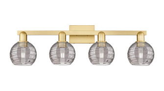 Arcadia Four Light Bath Vanity in Satin Gold (405|716-4W-SG-G1213-6SM)