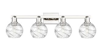 Arcadia Four Light Bath Vanity in Polished Nickel (405|716-4W-PN-G1213-6CL)