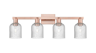 Arcadia Four Light Bath Vanity in Antique Copper (405|716-4W-AC-G559-5SDY)
