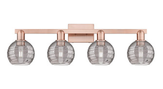 Arcadia Four Light Bath Vanity in Antique Copper (405|716-4W-AC-G1213-6SM)