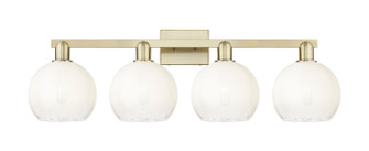 Arcadia Four Light Bath Vanity in Antique Brass (405|716-4W-AB-G483-8OP)