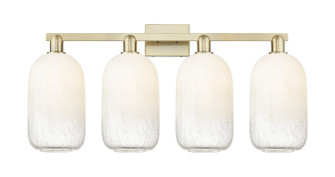 Arcadia Four Light Bath Vanity in Antique Brass (405|716-4W-AB-G482-7OP)