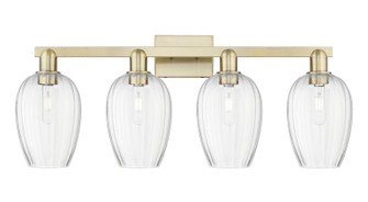 Arcadia Four Light Bath Vanity in Antique Brass (405|716-4W-AB-G457-6CL)