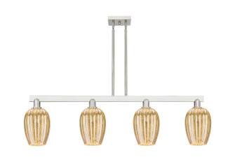 Arcadia Four Light Island Pendant in Brushed Satin Nickel (405|716-4I-SN-G457-6ME)