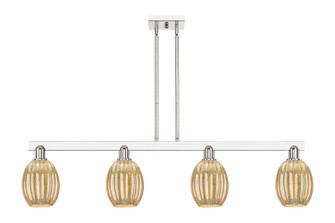 Arcadia Four Light Island Pendant in Polished Nickel (405|716-4I-PN-G459-6ME)