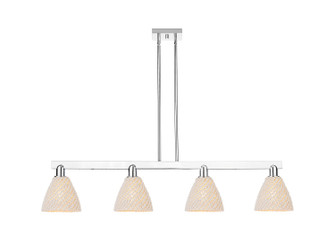 Arcadia Four Light Island Pendant in Polished Chrome (405|716-4I-PC-NBD-75-NAT)
