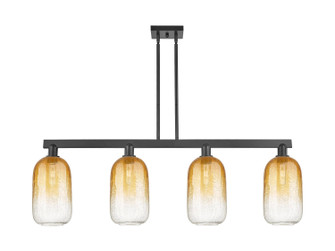 Arcadia Four Light Island Pendant in Matte Black (405|716-4I-BK-G482-7AM)