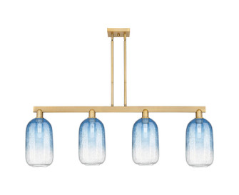Arcadia Four Light Island Pendant in Brushed Brass (405|716-4I-BB-G482-7SB)