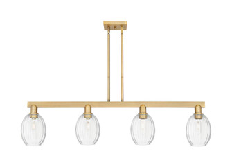Arcadia Four Light Island Pendant in Brushed Brass (405|716-4I-BB-G459-6CL)