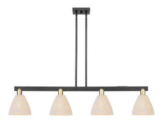 Arcadia Four Light Island Pendant in Black Antique Brass (405|716-4I-BAB-NBD-75-NAT)