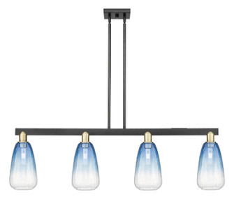 Arcadia Four Light Island Pendant in Black Antique Brass (405|716-4I-BAB-G480-6SB)