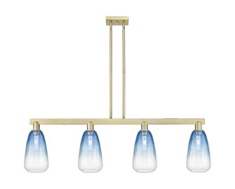 Arcadia Four Light Island Pendant in Antique Brass (405|716-4I-AB-G480-6SB)