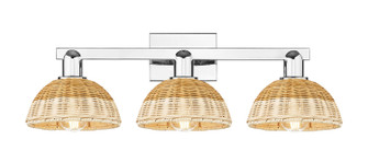 Arcadia Three Light Bath Vanity in Polished Chrome (405|716-3W-PC-NBD2-75-NAT)