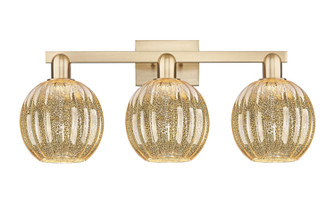 Arcadia Three Light Bath Vanity in Champagne Bronze (405|716-3W-CB-G458-7ME)