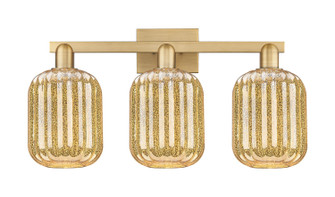 Arcadia Three Light Bath Vanity in Brushed Brass (405|716-3W-BB-G460-7ME)